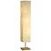 Crinkle Paper 58" High Rectangular Shade Modern Floor Lamp