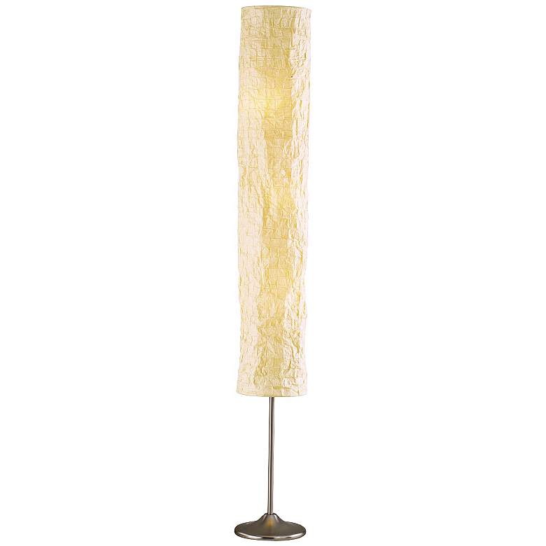 Image 1 Crinkle Paper Floor Lamp with Collapsible Shade