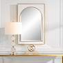 2_Crisanta Antiqued Gold Leaf 25" x 37 1/2" Wall Mirror