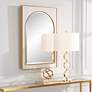 4_Crisanta Antiqued Gold Leaf 25" x 37 1/2" Wall Mirror more views