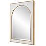 5_Crisanta Antiqued Gold Leaf 25" x 37 1/2" Wall Mirror more views