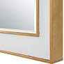 6_Crisanta Antiqued Gold Leaf 25" x 37 1/2" Wall Mirror more views