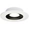 Crisp 4" LED Recessed DownLight 3000K - Round White / Black