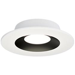 Crisp 4" LED Recessed DownLight 3000K - Round White / Black