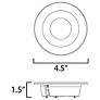 3_Crisp 4" LED Recessed DownLight 3000K - Round White / Black more views