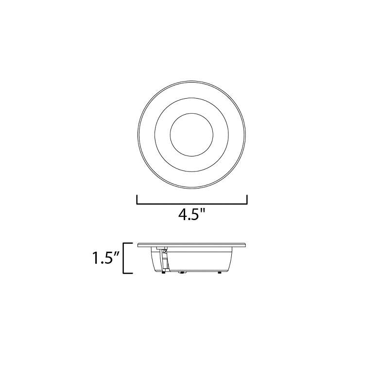 Image 3 Crisp 4" LED Recessed DownLight 3000K - Round White more views