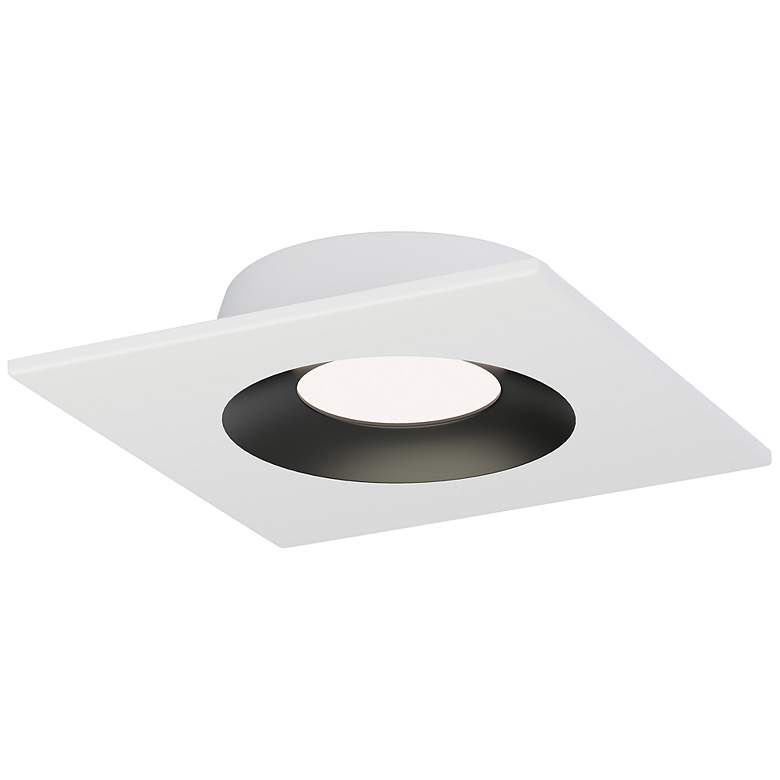 Image 1 Crisp 4" LED Recessed DownLight 3000K - Square White / Black