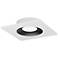 Crisp 4" LED Recessed DownLight 3000K - Square White / Black