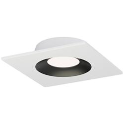 Crisp 4" LED Recessed DownLight 3000K - Square White / Black