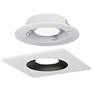 2_Crisp 4" LED Recessed DownLight 3000K - Square White / Black more views
