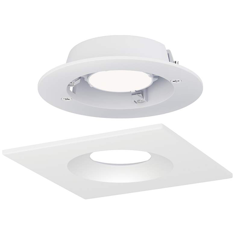 Image 2 Crisp 4" LED Recessed DownLight 3000K - Square White more views