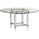 Cristal Chrome and Acrylic Round Dining Table