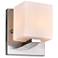 Cristini 1 Light Bathroom Sconce With Satin Nickel Finish