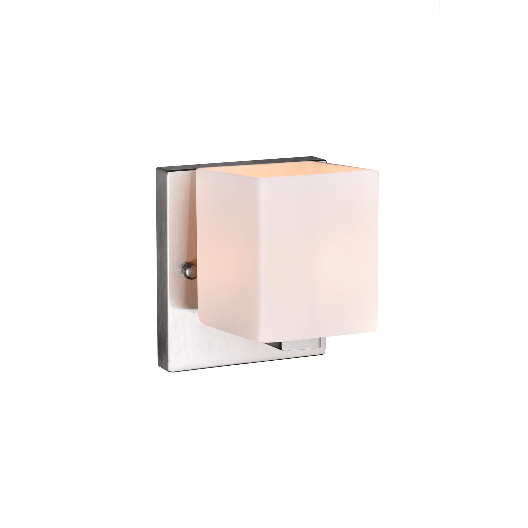 Image 2 Cristini 1 Light Bathroom Sconce With Satin Nickel Finish more views