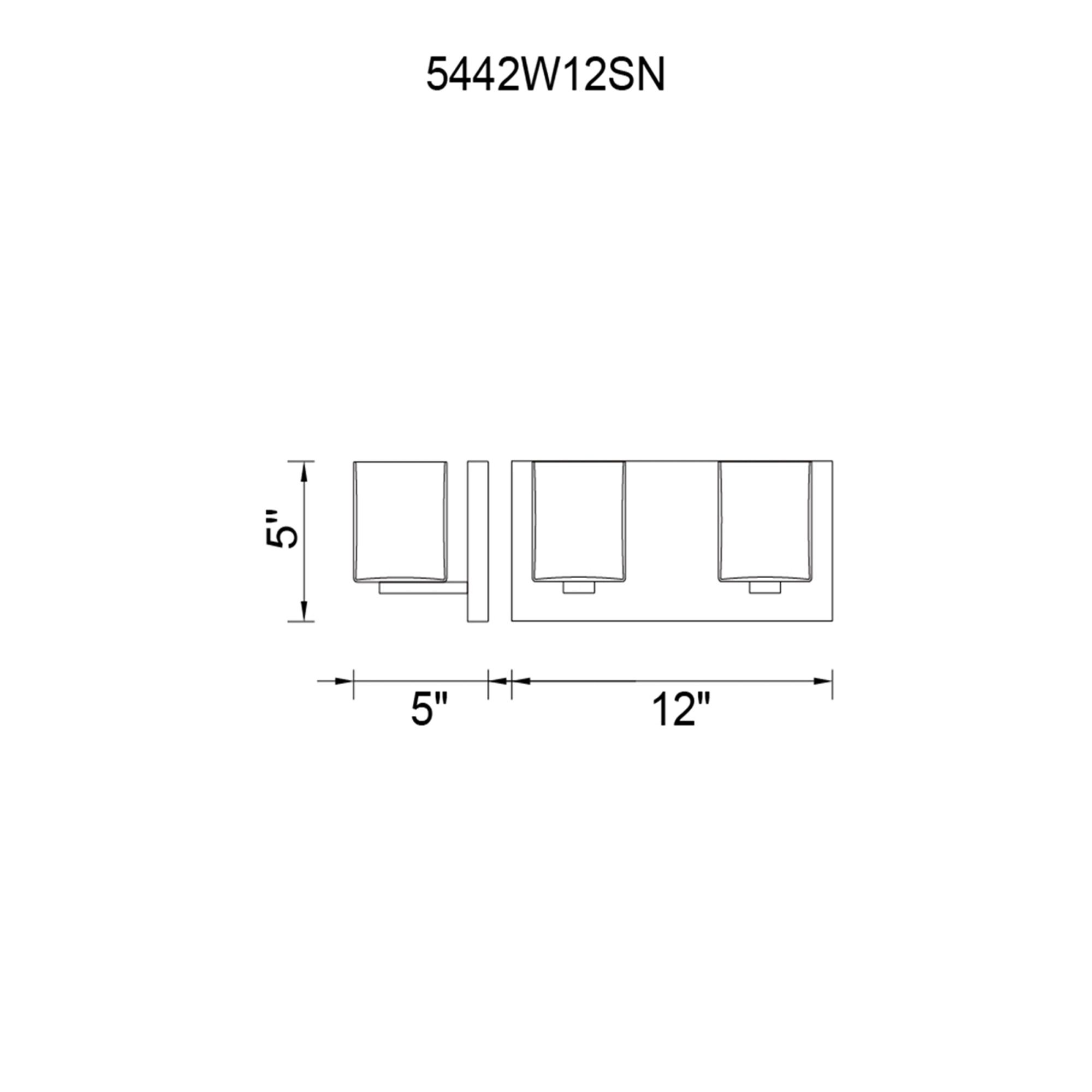 Image 6 Cristini 2 Light Satin Nickel Vanity Light more views