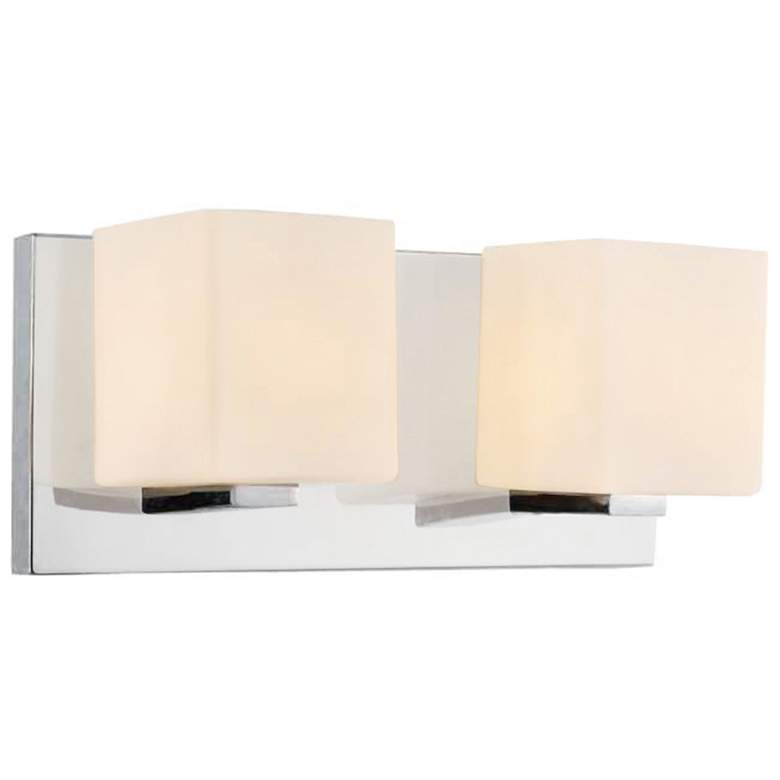 Image 1 Cristini 2 Light Vanity Light With Satin Nickel Finish