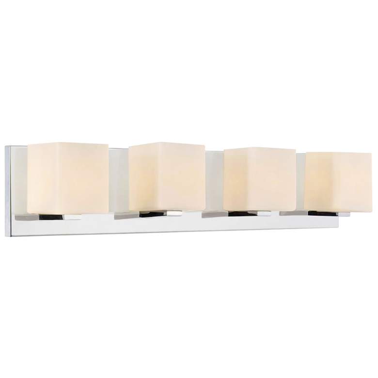 Image 1 Cristini 4 Light Bathroom Sconce With Satin Nickel Finish