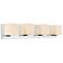 Cristini 4 Light Bathroom Sconce With Satin Nickel Finish