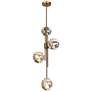 1_Crithmum 13 1/2" Wide Plating Brass 4-Light Pendant