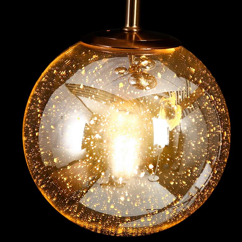 Image 2 Crithmum 13 1/2" Wide Plating Brass 4-Light Pendant more views