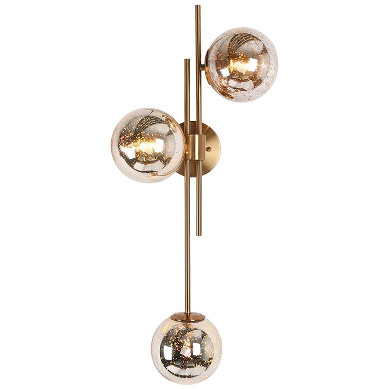 Image 1 Crithmum 3-Light Brass Vanity Bath Lights