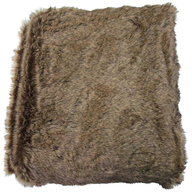 Image 1 Crockett Faux Fur Decorative Throw Blanket