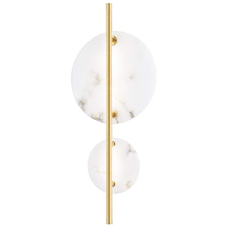 Image 1 Croft Led Wall Sconce Aged Brass