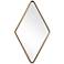 Crofton Black Gold Diamond 24" x 42 1/4" Vanity Wall Mirror