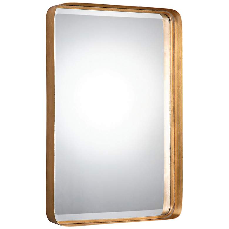 Image 2 Crofton Gold Leaf 20 1/4 inch x 30 1/4 inch Wall Mirror