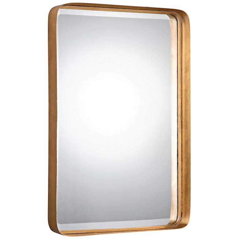 Image 2 Crofton Gold Leaf 20 1/4" x 30 1/4" Wall Mirror