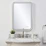4_Crofton Polished Nickel 22 1/4" x 32 1/4" LED Wall Mirror more views