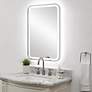5_Crofton Polished Nickel 22 1/4" x 32 1/4" LED Wall Mirror more views
