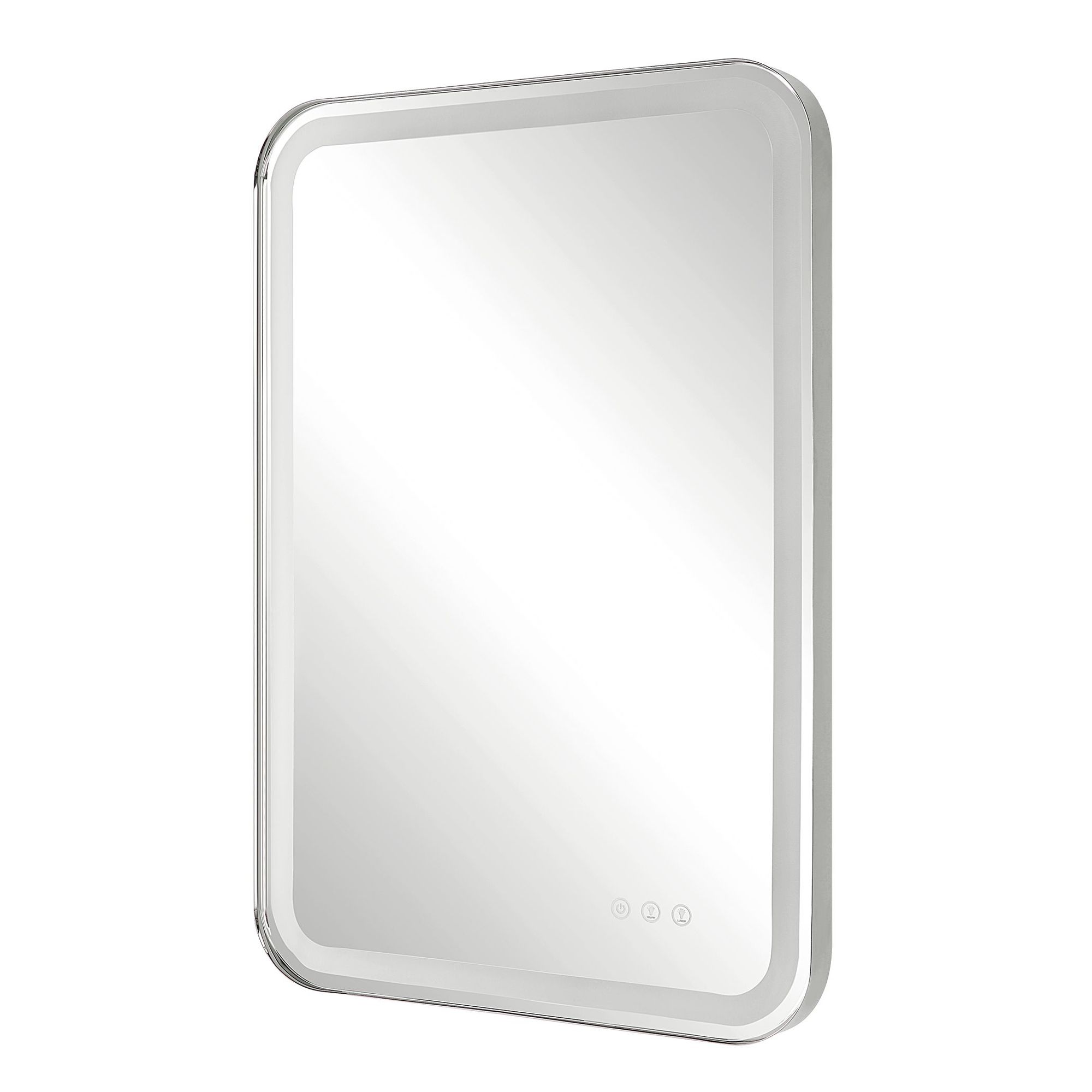 Crofton Polished Nickel 22 1/4" x 32 1/4" LED Wall Mirror in scene