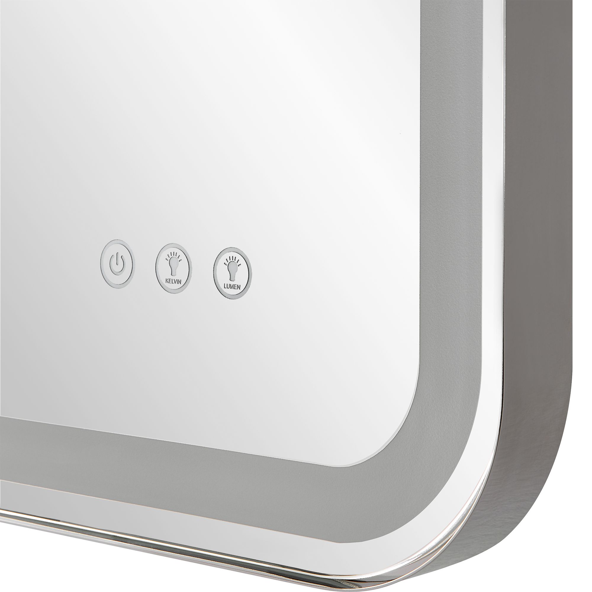 Crofton Polished Nickel 22 1/4" x 32 1/4" LED Wall Mirror in scene