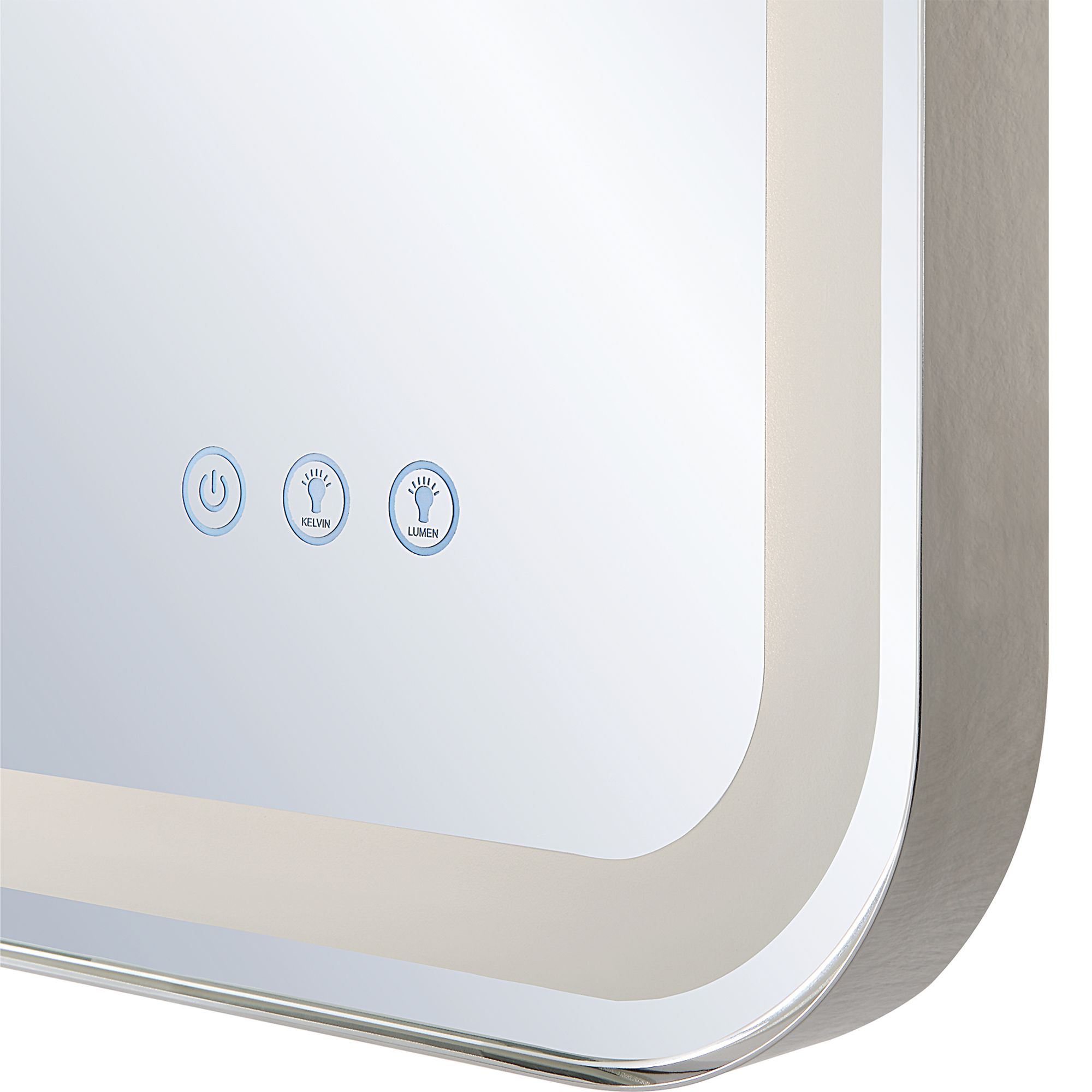 Crofton Polished Nickel 22 1/4" x 32 1/4" LED Wall Mirror in scene