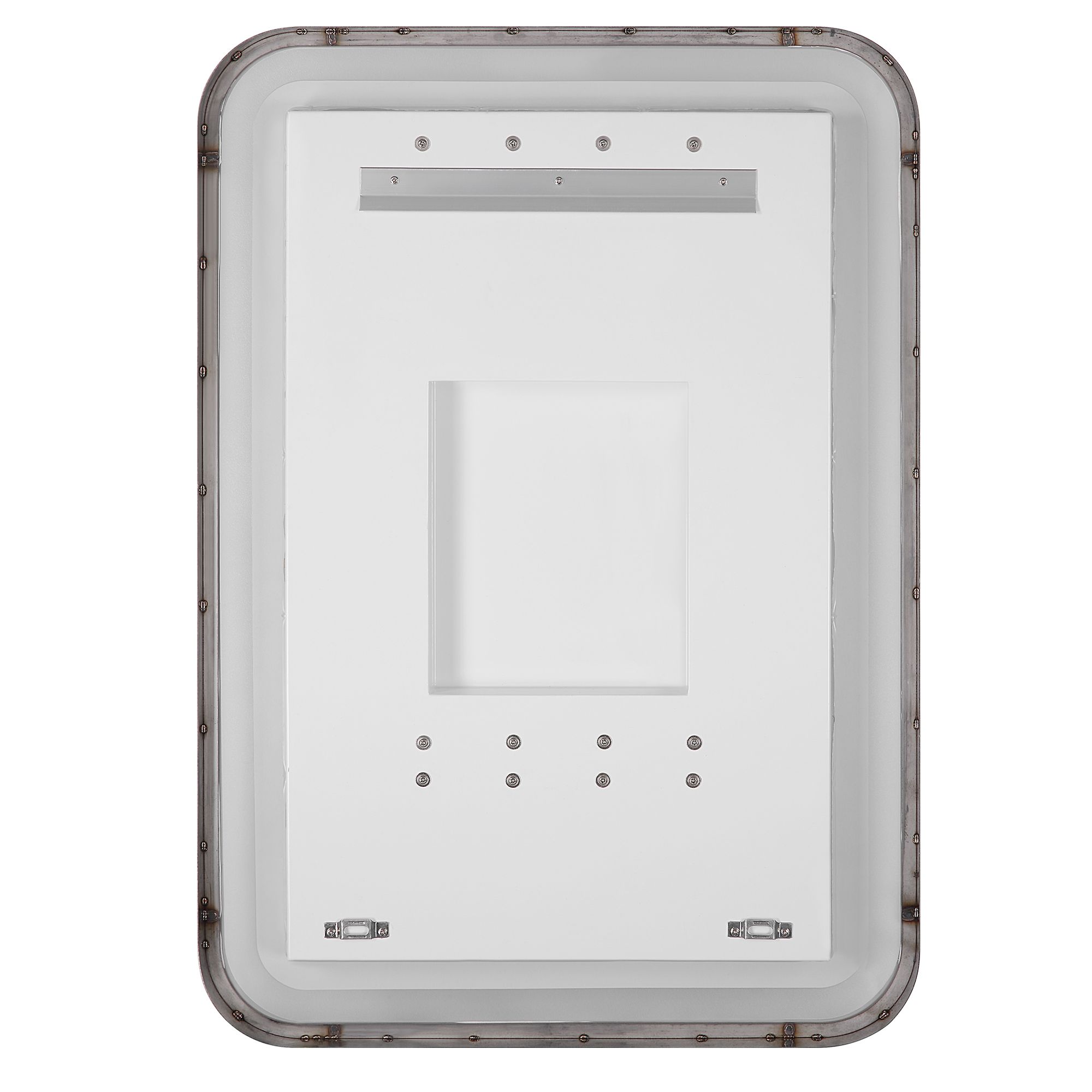 Crofton Polished Nickel 22 1/4" x 32 1/4" LED Wall Mirror in scene