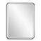 Crofton Satin Black 30" x 40" Rectangular LED Wall Mirror