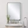 Thumbnail4 of Crofton Satin Black 30" x 40" Rectangular LED Wall Mirror more views