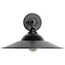 1_Croma LED 15" Wall Sconce - Outdoor in Matte Black with Matte Black Shade