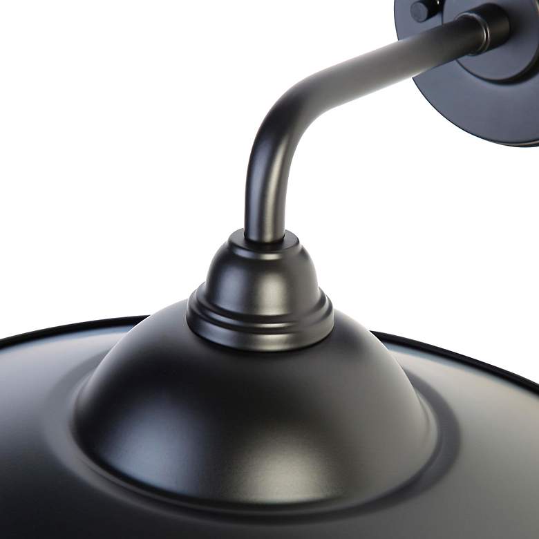 Image 3 Croma LED 15" Wall Sconce - Outdoor in Matte Black with Matte Black Shade more views