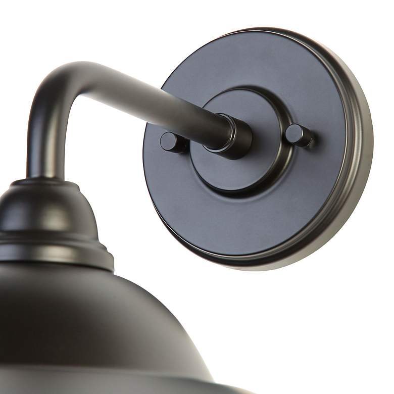 Image 4 Croma LED 15" Wall Sconce - Outdoor in Matte Black with Matte Black Shade more views