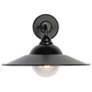 1_Croma LED 15" Wall Sconce - Outdoor in Matte Black with Matte Black Shade