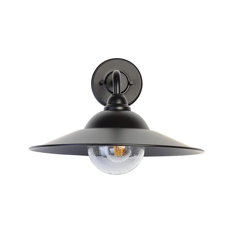 Image 3 Croma LED 15" Wall Sconce - Outdoor in Matte Black with Matte Black Shade more views