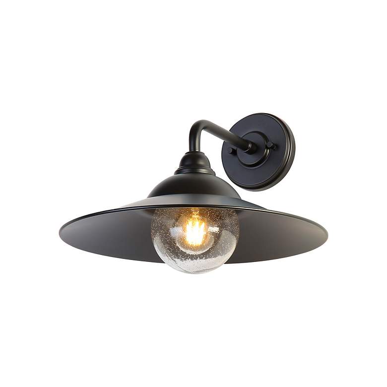 Image 4 Croma LED 15" Wall Sconce - Outdoor in Matte Black with Matte Black Shade more views