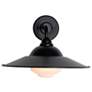 2_Croma LED 15" Wall Sconce - Outdoor in Matte Black with Matte Black Shade
