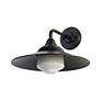 5_Croma LED 15" Wall Sconce - Outdoor in Matte Black with Matte Black Shade more views