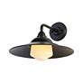 6_Croma LED 15" Wall Sconce - Outdoor in Matte Black with Matte Black Shade more views