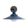 2_Croma LED 15" Wall Sconce - Outdoor in Matte Black with Matte Blue Shade more views