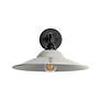 4_Croma LED 15" Wall Sconce - Outdoor in Matte Black with Matte Gray Shade more views