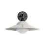 2_Croma LED 15" Wall Sconce - Outdoor in Matte Black with Matte Gray Shade more views
